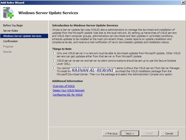 Blog by Raihan Al-BeruniWindows Server 2008: Windows Server Update Services Role–Step by Step Guide